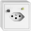 AP-Steckdose FI EDIZIO.liv 1×T13 ws 