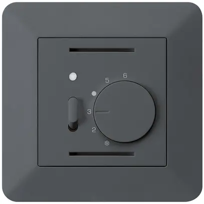 Termostato ambiente INC kallysto.trend antracite con interruttore 