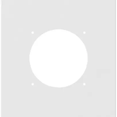 Placca d.montaggio INC robusto 3×1 alluminio, bianco 