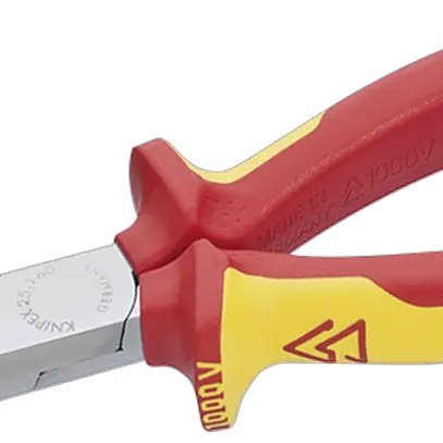 Pince pour téléphone KNIPEX avec dispositif de coupe VDE droit 160mm 