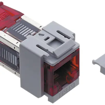 Modulo di raccordo cat.6a 1RJ45/u con Snap In 