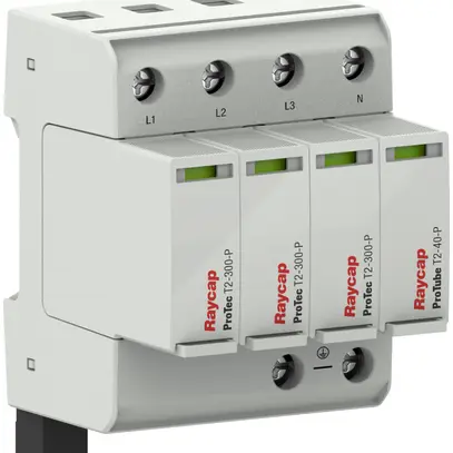 Scaricatore di sovratensione AMD ProTec T2-300-3+1-R, tipo 2, 3L/N 315A TN-S/TT 