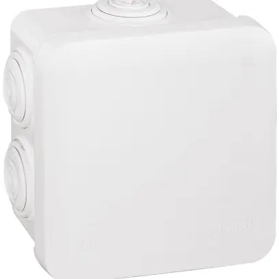 Scatola di derivazione AP PLEXO 80×80mm vuota bianco 