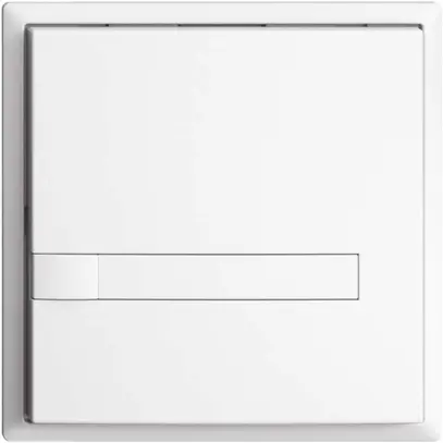 Poussoir ENC KNX 1× EDIZIOdue blanc RGB sans LED avec insert papier 