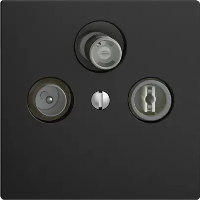 Presa antenna SAT/TV/R DB53 EDIZIOdue nero con SAT-F 