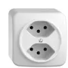 Prise AP STANDARDdue 2×T13 blanc 