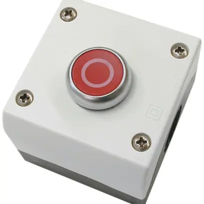 Poussoir AP ETN 1F/1O 0 rouge 