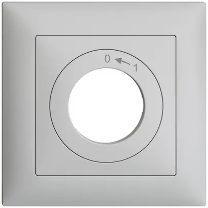 Kit frontal EDIZIOdue 0<-1 gris clair 88×88mm pour contact pivotant 