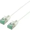 Câble patch RJ45 ROLINE RM DataCenter slim cat.6A U/FTP AWG32 TPE blanc 0.3m 