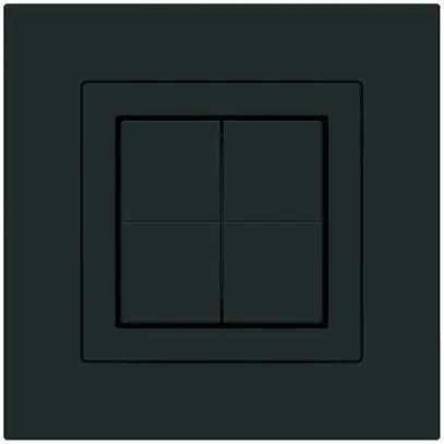 Pulsante senza fili Friends of Hue KPR, 4×, 94×94mm, nero 