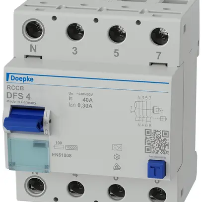 Interruttore differenziale Doepke DFS 4 3LN 400V 40A 0.3A tipo A 10kA 
