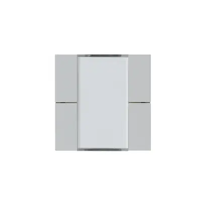 Kit frontal Hager kallysto 4×KNX systemlink/easylink gris clair 