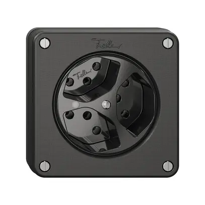 Prise NUPU NEVO, 3×T13, a.LED, noir 