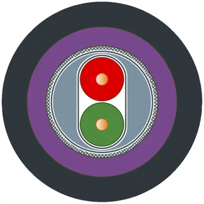 Cavo bus Siemens PB FC Undergroe 1×2×0.65 schermato PROFIBUS, Fca, nero 