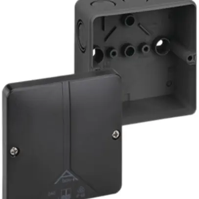 Boîte dérivation AP Abox-i m 040-L IP65 94×94×57mm noir 