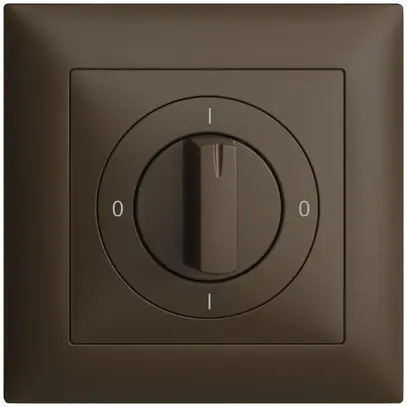 Kit frontale EDIZIOdue 0-1-0-1 88×88mm coffee per interruttore rotativo 