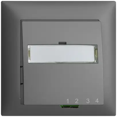 Scatola di raccordo INC FTTH EDIZIOdue FH 1×LC APC Duplex FMI grigio scuro 