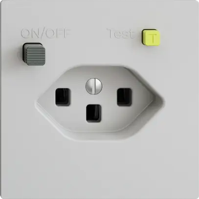 Prise ENC EDIZIOdue T23 FI 30mA F, gris clair 