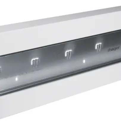 Canale perapetto tehalit BRS 170×65×2000mm coperchio 80 acciaio bianco traffico 