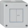 Interruttore AP robusto IP55 schema 3+3 1×illuminato grigio 