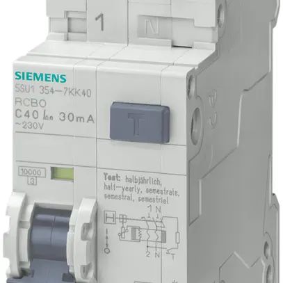 Disgiuntore differenziale Siemens SENTRON 1LN B-13A 10kA, 10mA tipoA 