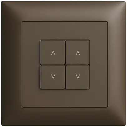 Kit copertura per interruttore tapparelle INC 2c/4t Edue Wiser coffee 