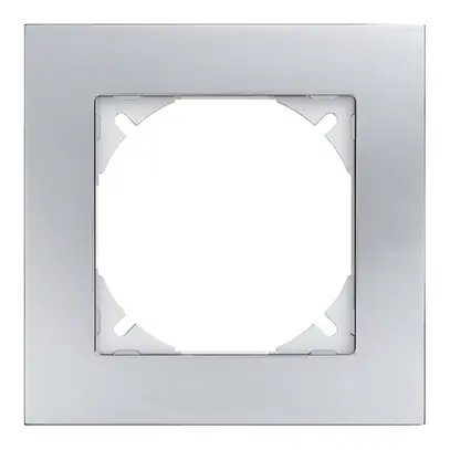 Telaio di cop. EDIZIOdue prestige 1×1 acciaio cromato lucidato 