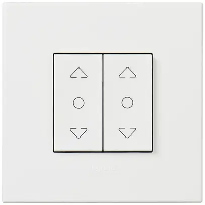 Pulsante per tapparella INC ATO bianco ACC/STOP/GiÙ 2moduli 