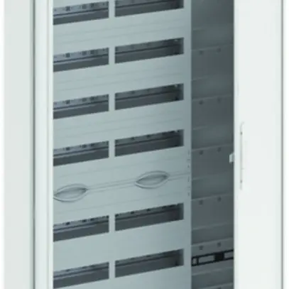 Distributeur AP ABB CA 38VML, 3-part 8 rangées 192UM + media, porte ventilée 