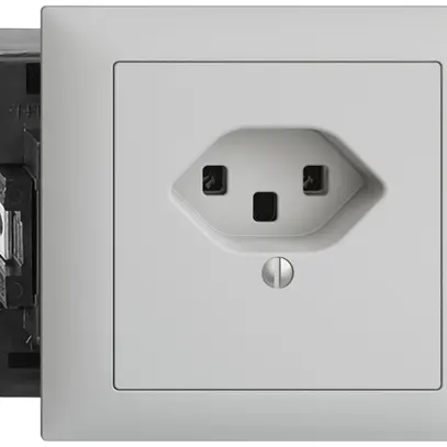 Presa INS EDIZIOdue T23 16A grigio chiaro, 53mm, morsetti a vite 