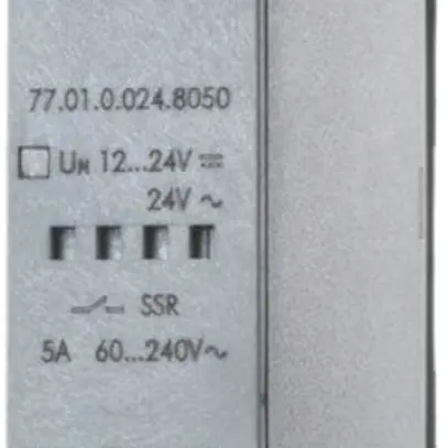 Relè semiconduttore AMD Finder 77, 1×SSR 60…230V/5A IN:24VUC, pass.zero 