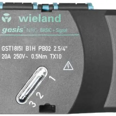 Adaptateur câble plat Wieland gesis NRG GST18i5i B1H F7V PB02, bleu pastel 