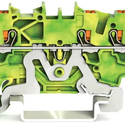 Morsetto di protezione WAGO TOPJOB-S 1.5mm² 3L verde/giallo serie 2201 