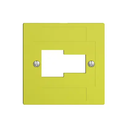 Plaque frontale 1×TT,1×RJ45 lemon ITplus ITM EDIZIOdue 