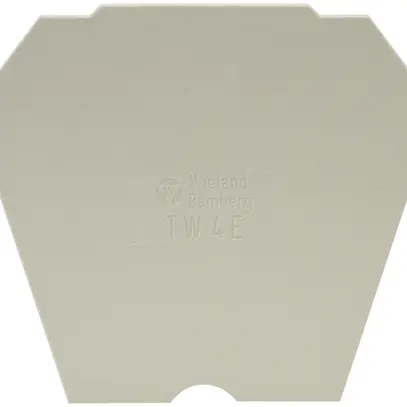 Parete divisoria Wieland 4mm² grigio per morsetto 2 piani 