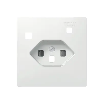 Kit frontal SIDUS Z/E pour prise FI T23 avec shutter blanc brillant 