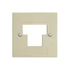 Plaque frontale 1×TT,2×RJ45 vanille, ITplus ITM EDIZIOdue 