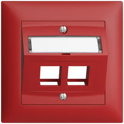 Kit montaggio INC Edue FMI, c.cappa di uscita obliqua, per 2×Keystone, berry 