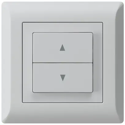 Pulsante per tapparelle INC kallysto.line con 2 tasti di comando gris clair 