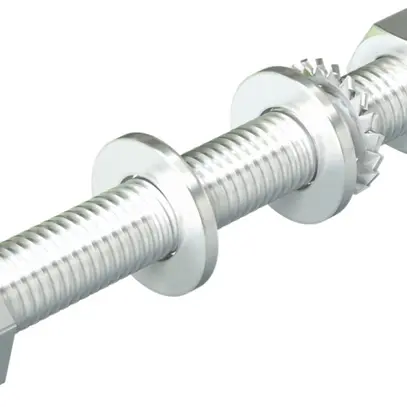 Sechskantschraube Bettermann Mutter+Scheibe+Fächerscheibe M10×90, A2, 2B 