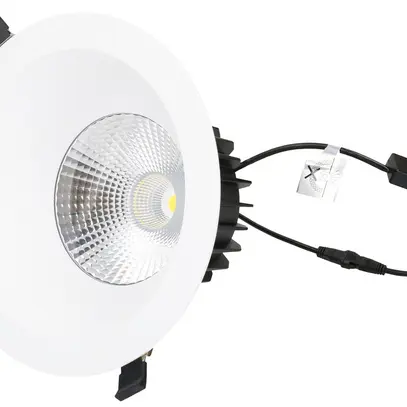 EB-LED-Spot maxLUCE ATMO 200 24W 2640lm 3000…4000K IP44 1-10V DALI2 Ø200mm weiss 