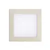 Kit frontal EDIZIOdue crema 60×60mm pour luminaire LED 