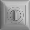 Kit frontal ENC EDIZIOdue silver 88×88mm pour interrupteur rotatif 