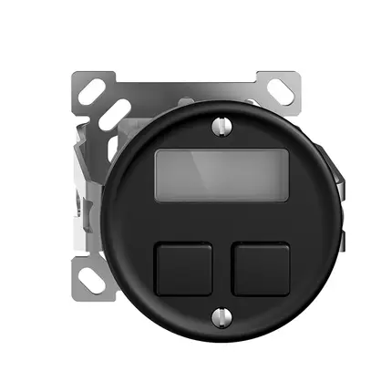 Termostato ambiente KNX AP STANDARDdue 2×con LED RGB, nero, senza cappa 