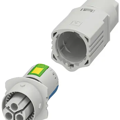 Connecteur enfichable PX IPD P 3P2,5 F GY 2+PE 20A/500V Ø6…9/8…13mm gris clair 