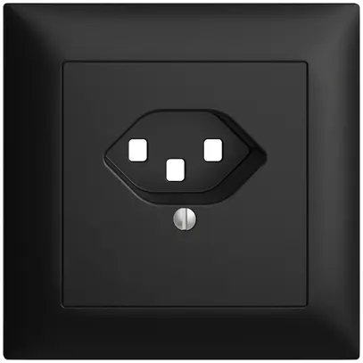 UP-Frontset EDIZIOdue schwarz 88×88mm 1×T23 