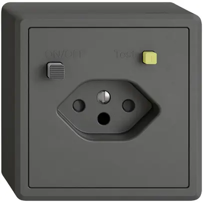 Prise FI AP EDIZIO.liv 1×T13 avec shutter grf 