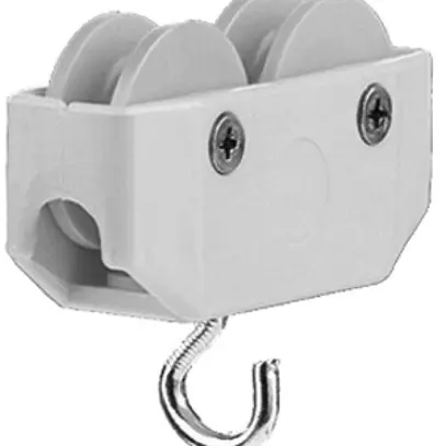 Porta cavi Norma tipo 5/6, con 2 pulegge, giallo 