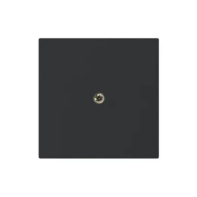 Plaque frontale pleine kallysto noir 60×60mm 