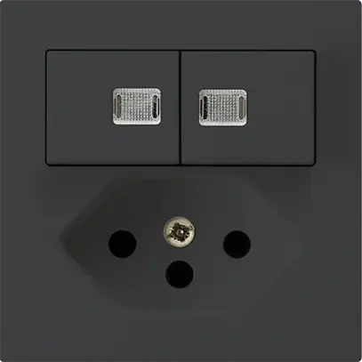 Combinazione luminosa INC 1/3+3/1P+T13 nero kallysto 2 lenti 